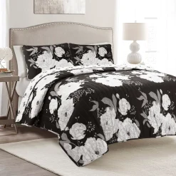 Zinnia Floral 3 Piece Quilt Set