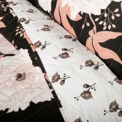 Zinnia Floral 3 Piece Quilt Set