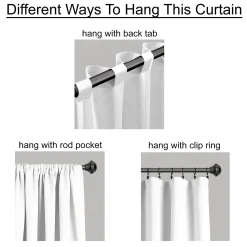 Zuri Flora Sheer Window Curtain Panel Set